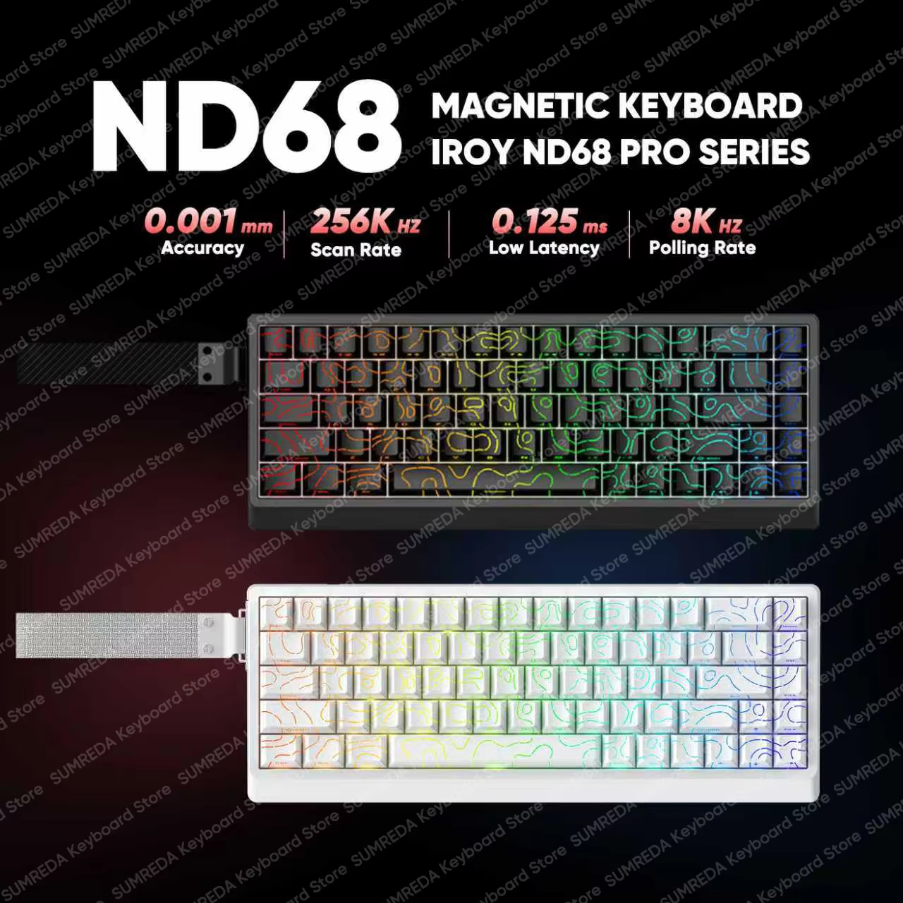 IROK ND68 Pro Gaming Mechanica - Gaming Keyboard Hall Effect Switches reseña y precio