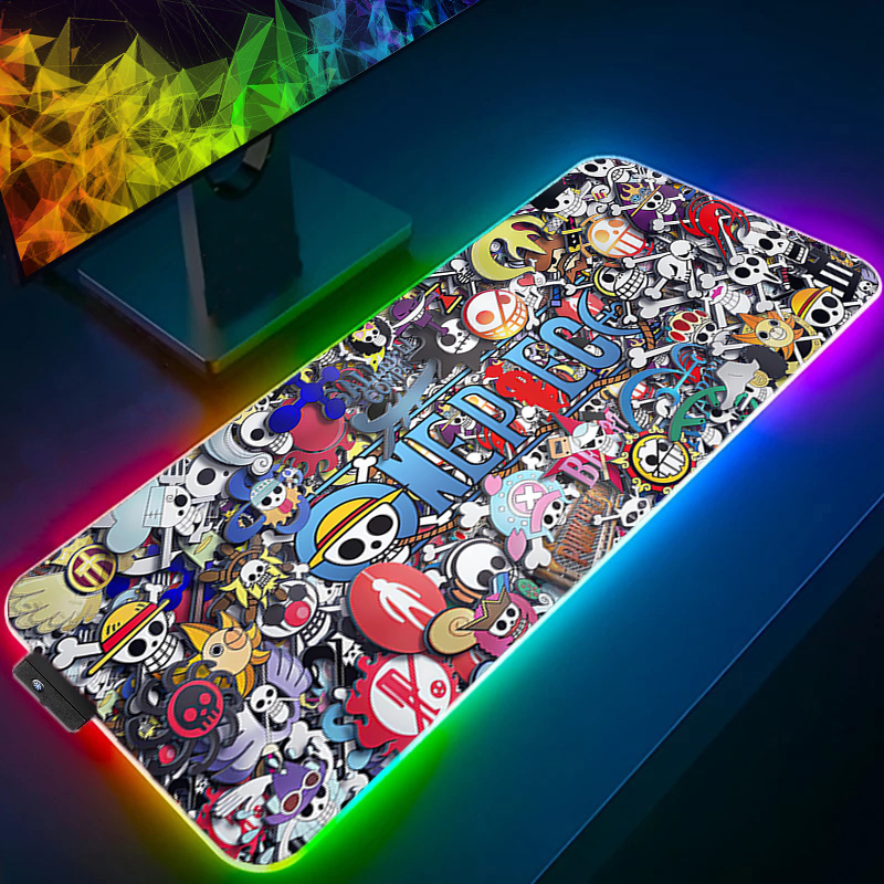 LED Mouse Pad One Piece Luffy  - Gaming Keyboard No Rgb reseña y precio