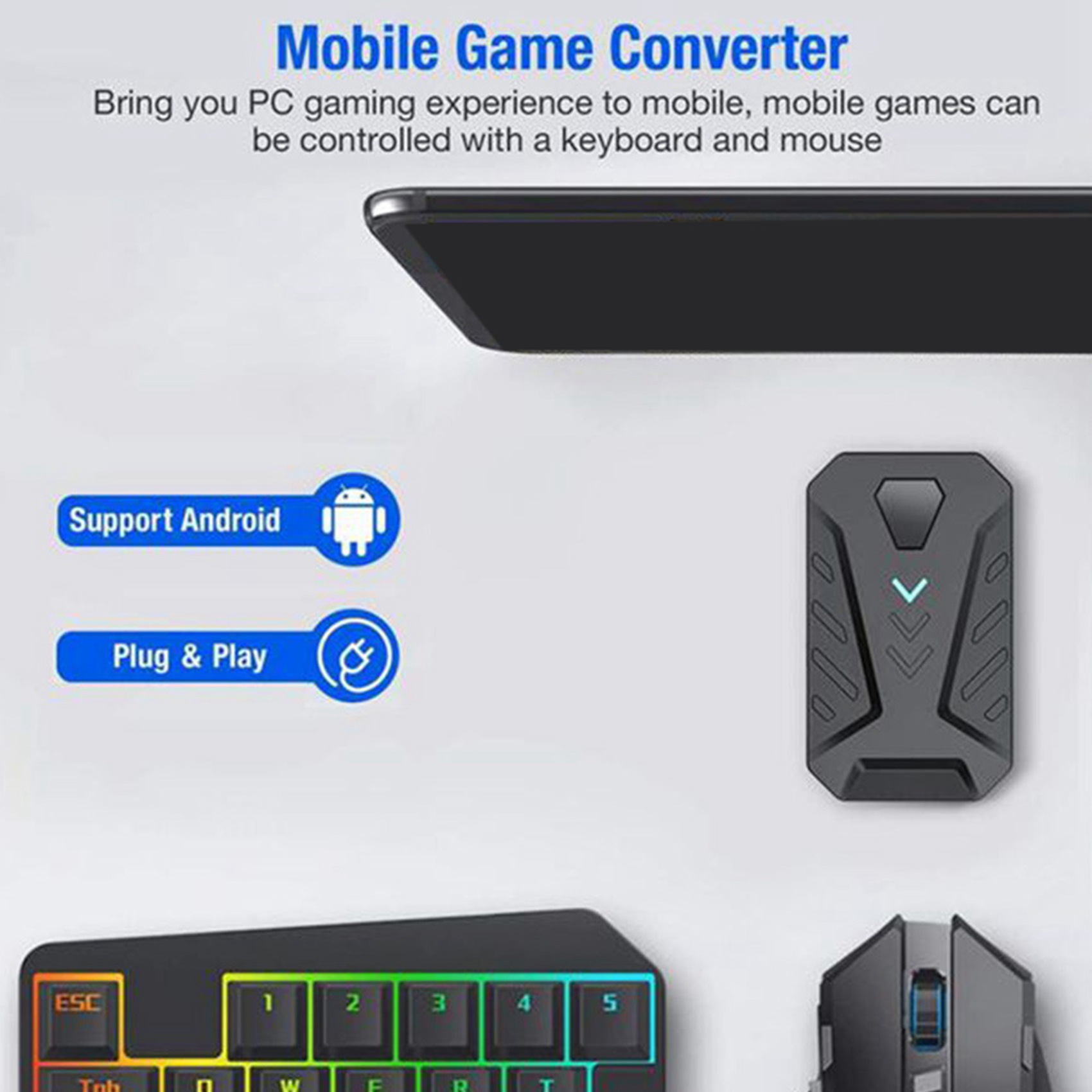 -A94Z Portable Mobile Gaming K - Gaming Keyboard And Mouse Converter For Mobile reseña y precio