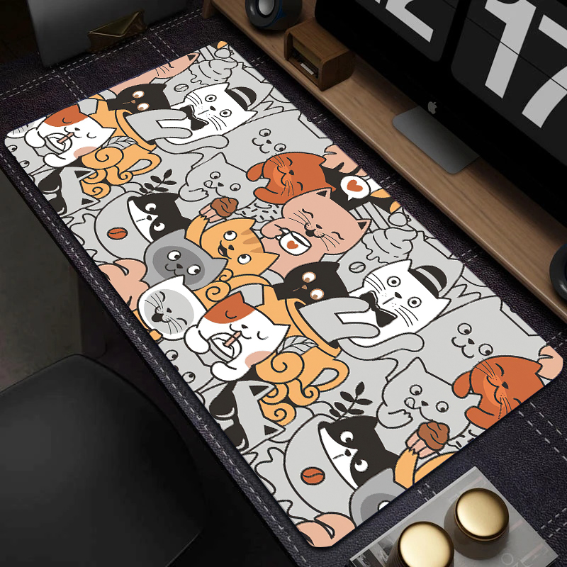 Cute Cat Mouse Pad Gaming Mous - Gaming Keyboard And Mouse Pad reseña y precio