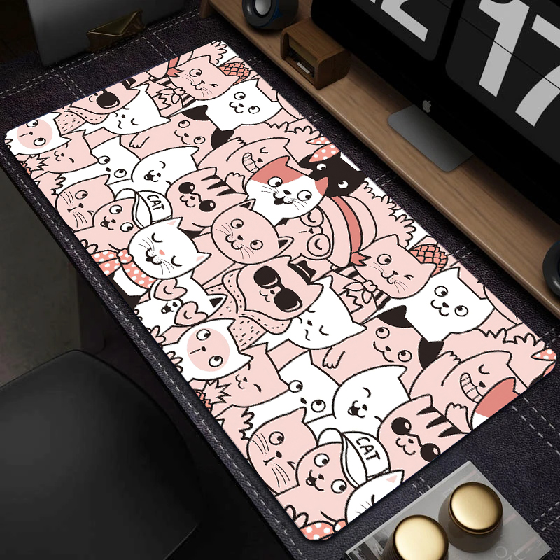 Cute Cat Mouse Pad Gaming Mous - Gaming Keyboard And Mouse Pad reseña y precio