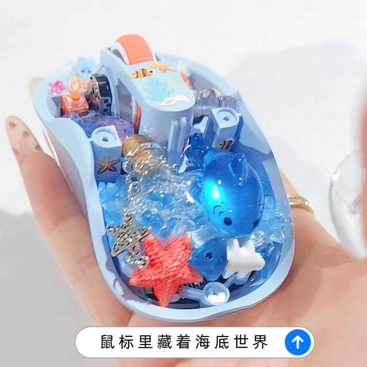 Whale/Starfish Handmade Transp - Keyboard Gaming Transparent reseña y precio